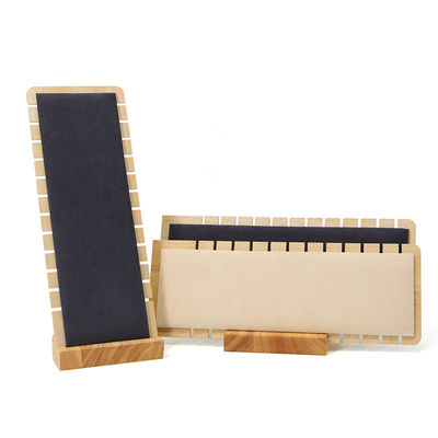 Slot Edge Portable Kayu Perhiasan Tampilan Stand untuk Kalung Pendant Show