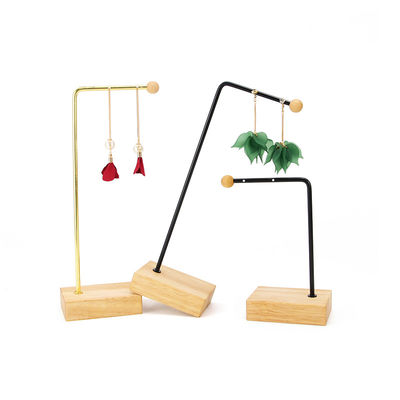 Ponsel L berbentuk Metal Pendant Display Stand untuk Perhiasan Pertunjukan Mewah Pameran