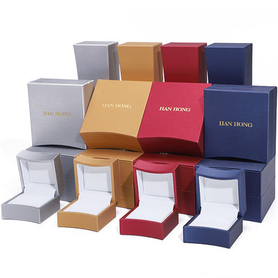 Beli Kotak kemasan perhiasan kulit PU berbentuk busur multi-warna untuk liontin cincin online manufacture