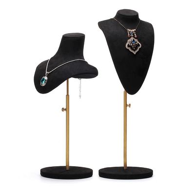 Beli Multi Size Soft Velvet Cover Perhiasan Tampilan Bust Pendant Stand Pameran online manufacture