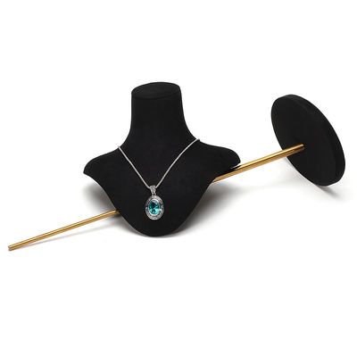 Multi Size Soft Velvet Cover Perhiasan Tampilan Bust Pendant Stand Pameran