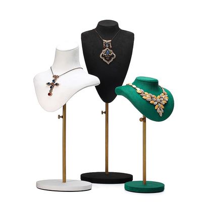 Multi Size Soft Velvet Cover Perhiasan Tampilan Bust Pendant Stand Pameran