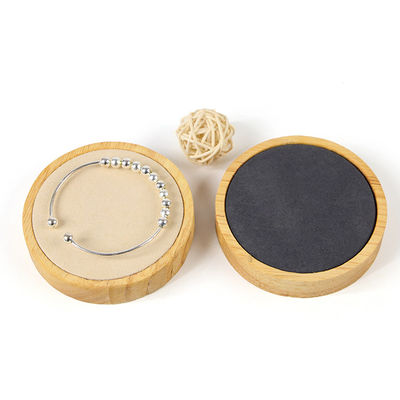 Beli Soft Velvet Lining Kayu Perhiasan Display Plate Slot Tunggal Untuk Ear Ring Pendant online manufacture