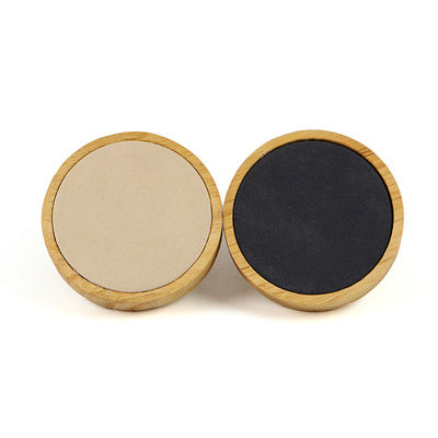 Soft Velvet Lining Kayu Perhiasan Display Plate Slot Tunggal Untuk Ear Ring Pendant