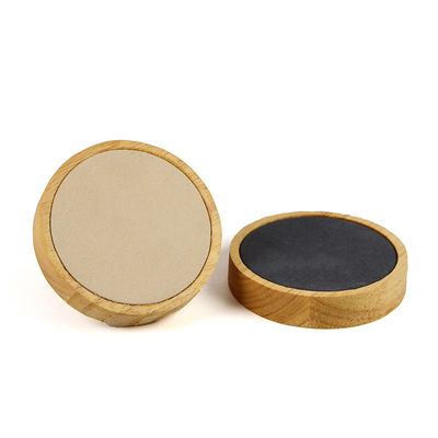 Soft Velvet Lining Kayu Perhiasan Display Plate Slot Tunggal Untuk Ear Ring Pendant