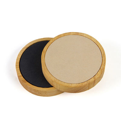 Soft Velvet Lining Kayu Perhiasan Display Plate Slot Tunggal Untuk Ear Ring Pendant