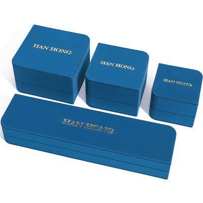 Arc Diamond Bentuk PU Kulit Perhiasan Storage Box Set Untuk Ring Pendant Packaging