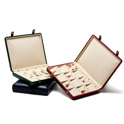 Beli Pebble Grain Kulit Perhiasan Kotak Kemasan Storage Case Untuk Ears Studs Pendant online manufacture
