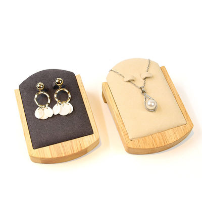 OEM Discreet Earrings Kayu Display Holder Perhiasan Pendant Exhibition Props