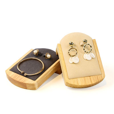 OEM Discreet Earrings Kayu Display Holder Perhiasan Pendant Exhibition Props