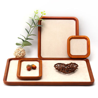 Beli Perhiasan Kayu Padat tahan lama Display Tray Perhiasan Mewah Perlengkapan Untuk Perhiasan Pendant Display online manufacture