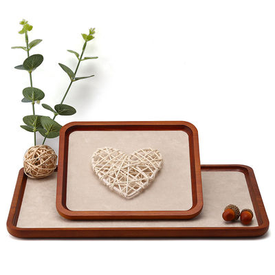 Perhiasan Kayu Padat tahan lama Display Tray Perhiasan Mewah Perlengkapan Untuk Perhiasan Pendant Display