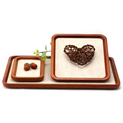 Perhiasan Kayu Padat tahan lama Display Tray Perhiasan Mewah Perlengkapan Untuk Perhiasan Pendant Display