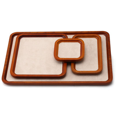Perhiasan Kayu Padat tahan lama Display Tray Perhiasan Mewah Perlengkapan Untuk Perhiasan Pendant Display