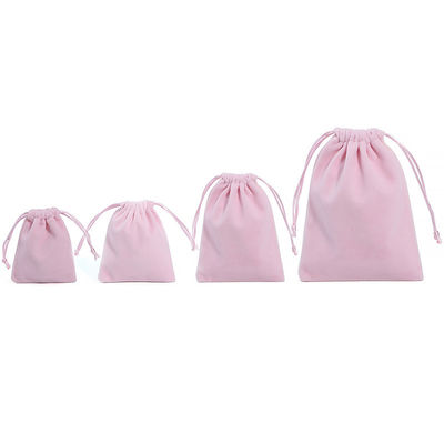 Anti Goresan Drawstring Velvet Tas Perhiasan Kantong Untuk Perhiasan Perhiasan Mewah Kemasan