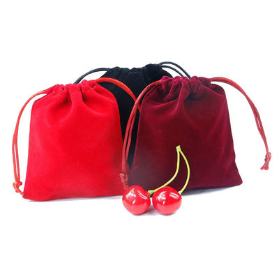 Tas Perhiasan Velvet dengan Tali Lempar untuk Perhiasan Mewah