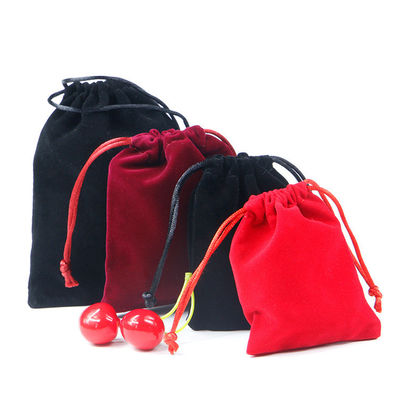 Tas Perhiasan Velvet dengan Tali Lempar untuk Perhiasan Mewah