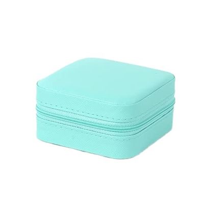 Multiple Compartments PU Kulit Perhiasan Perjalanan Organizer Box Zipper Bag
