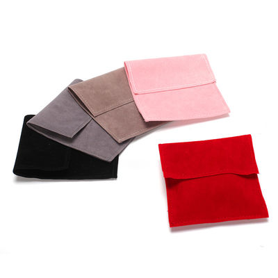OEM Discreet Supply Kantong Perhiasan Velvet Ringan Untuk Earrings Studs Gadis