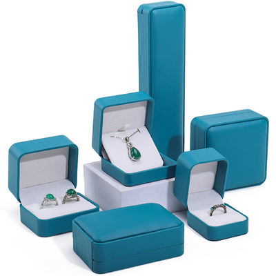 Beli Peacock Green Eye Catching Fake Kulit Perhiasan Kemasan Kotak Set Kasus Mewah online manufacture