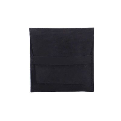 Kantong penyimpanan perhiasan microfiber sentuh lembut dengan pemisah yang bisa dilepas untuk anting