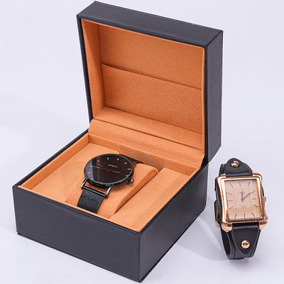 Beli Kotak penyimpanan jam tangan kulit PU dengan kantong perhiasan dalam online manufacture