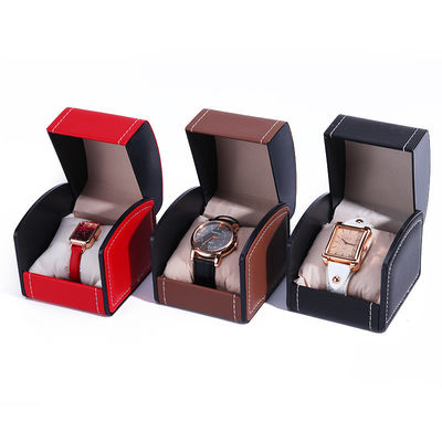 Flip Open Deluxe Handmade Leather Watch Case Treasure Packaging Cover Jam tangan