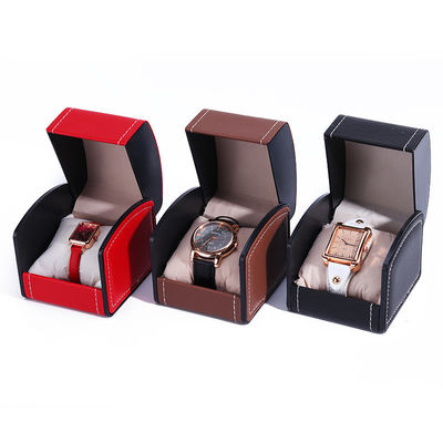Flip Open Deluxe Handmade Leather Watch Case Treasure Packaging Cover Jam tangan