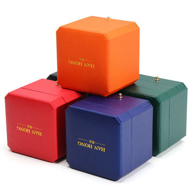 Custom Logo Hard Paper Watch Box Packaging Luxury Storage Organizer Dengan Laci