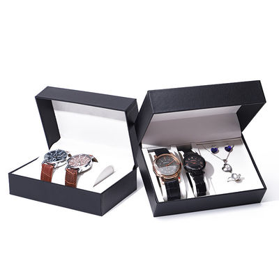 Beli Kapasitas besar Hard Paper Watch Box Kekuatan Perhiasan Storage Case Multi Fungsi online manufacture