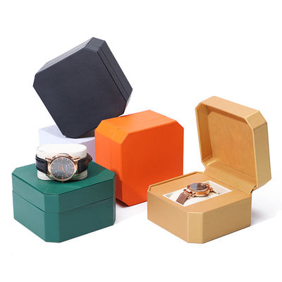 Kotak Jam Tangan Kulit Mewah dengan Lining Velvet Lembut Untuk Hadiah