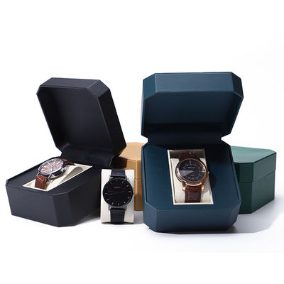 Kotak Jam Tangan Kulit Mewah dengan Lining Velvet Lembut Untuk Hadiah