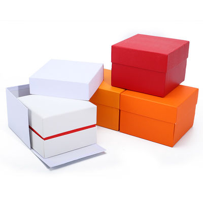 Soft Handy Stylish PU Kulit Jam Tangan Kemasan Kotak Red Edge Storage Case untuk Hadiah
