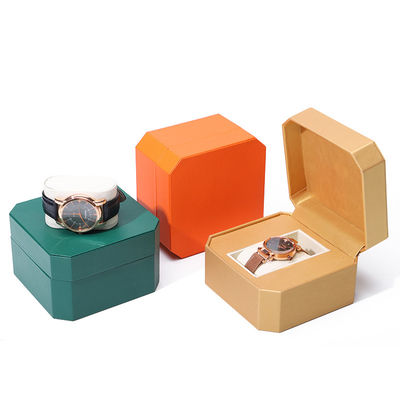 Kotak Jam Tangan Kulit Mewah dengan Lining Velvet Lembut Untuk Hadiah