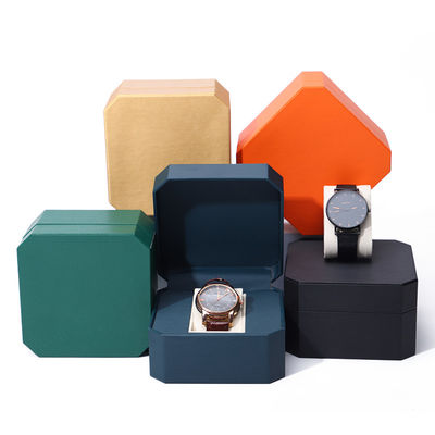 Kotak Jam Tangan Kulit Mewah dengan Lining Velvet Lembut Untuk Hadiah