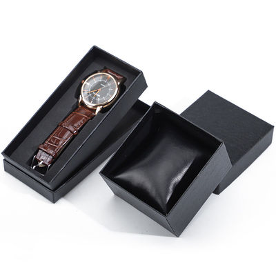 Beli Tekstur Linen Noble Lembut PU Kulit Jam Tangan Kemasan Kasus Storage Box Mewah online manufacture