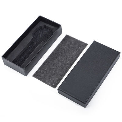 Tekstur Linen Noble Lembut PU Kulit Jam Tangan Kemasan Kasus Storage Box Mewah
