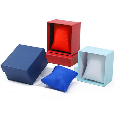 Beli Single Slot Twill Grain Paper Watch Box Packaging dengan bantal yang bisa dilepas online manufacture