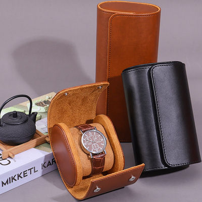 Multi-Cells Noble PU Kulit Jam Tangan Storage Case Packaging Box dengan Velvet Lining