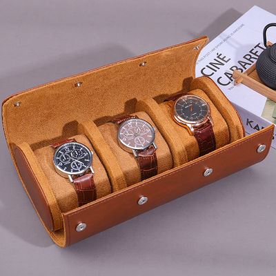 Multi-Cells Noble PU Kulit Jam Tangan Storage Case Packaging Box dengan Velvet Lining