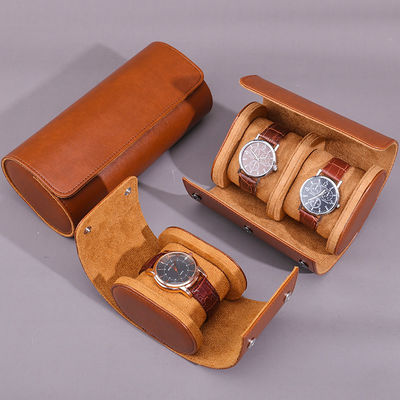 Multi-Cells Noble PU Kulit Jam Tangan Storage Case Packaging Box dengan Velvet Lining