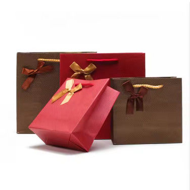 Beige Square Velvet Perhiasan cincin pernikahan kemasan Kotak Perhiasan