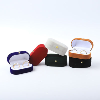 Custom Velvet Ring Box Packaging Untuk Perhiasan Pernikahan Dan Perkawinan