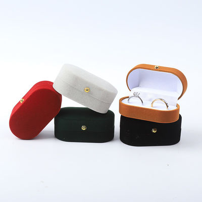 Custom Velvet Ring Box Packaging Untuk Perhiasan Pernikahan Dan Perkawinan