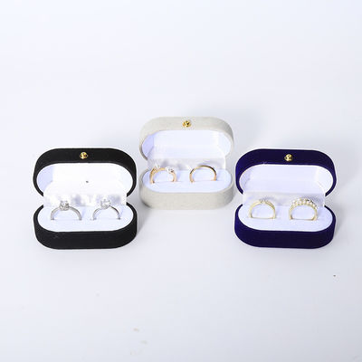 Custom Velvet Ring Box Packaging Untuk Perhiasan Pernikahan Dan Perkawinan