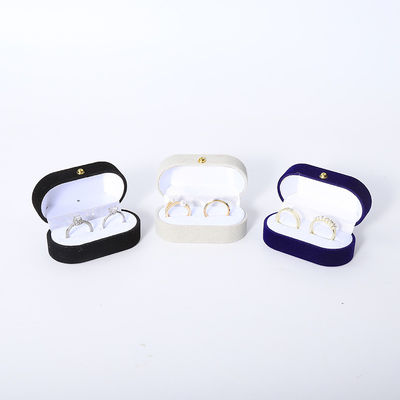 Custom Velvet Ring Box Packaging Untuk Perhiasan Pernikahan Dan Perkawinan
