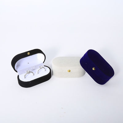 Custom Velvet Ring Box Packaging Untuk Perhiasan Pernikahan Dan Perkawinan