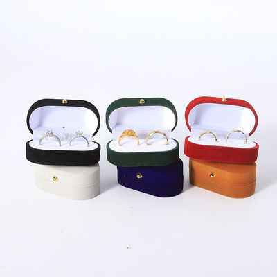 Custom Velvet Ring Box Packaging Untuk Perhiasan Pernikahan Dan Perkawinan