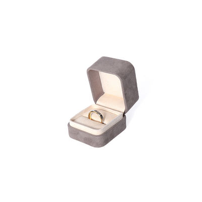 Kotak Kemasan Perhiasan Abu-abu Premium Kustom Ujung Tinggi Set Perhiasan Besar Kalung Gelang Anting Cincin Kemasan
