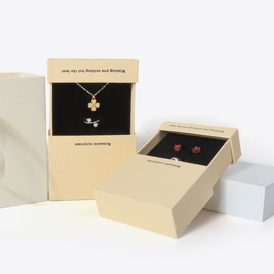 China manufaktur grosir kualitas tinggi Kalung Earring gelang kotak cincin Perhiasan kemasan Pribadi Custom Eco Friendly Karton Paper Drawer Perhiasan Box dengan logo